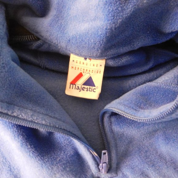 New York Mets MLB Pull Over Fleece Jacket Majestic Size Youth 18-20 - Picture 4 of 5